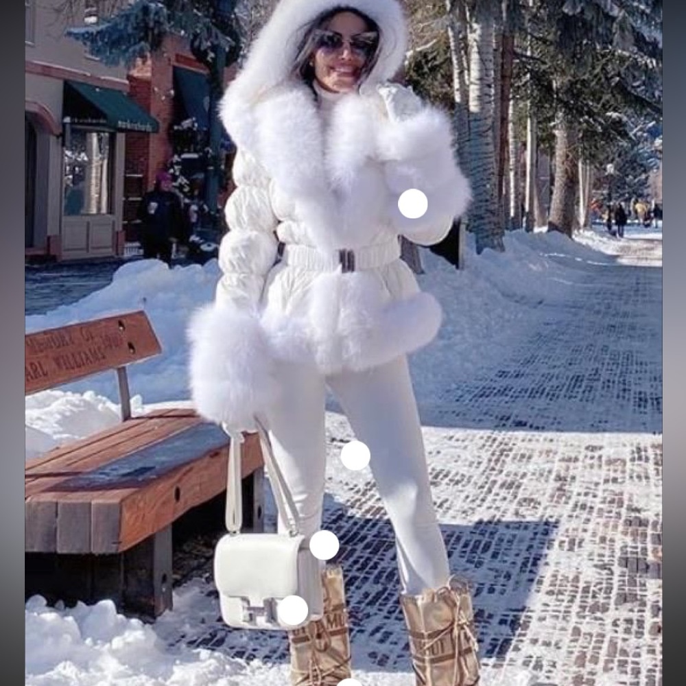Real fox fur jacket size small
